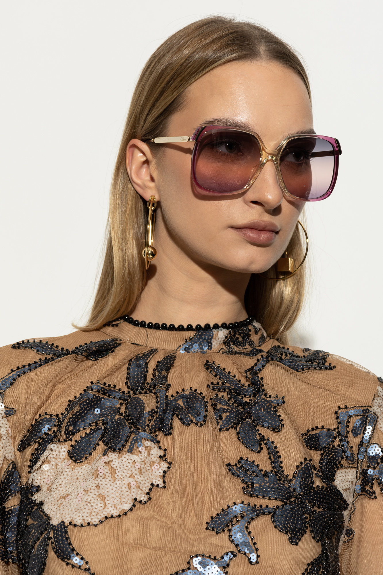 サングラス CHLOE Purple Acetate Sunglasses Purple Sunglasses Chloé - Vitkac AS